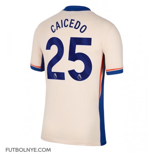 Camiseta Chelsea Moises Caicedo #25 Visitante Equipación 2024-25 manga corta